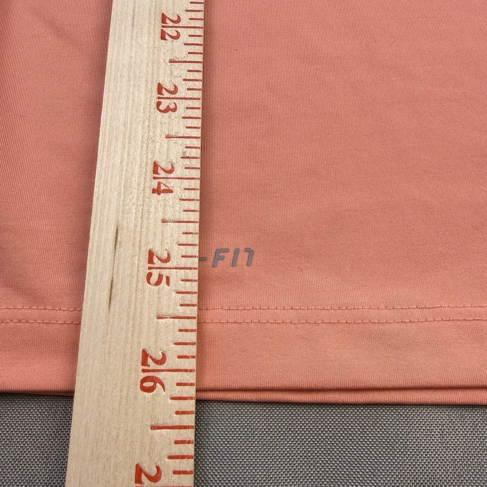 Nike‎ Dri Fit Athletic T-Shirt Womens Size S Peach V-Neck Short Sleeve
